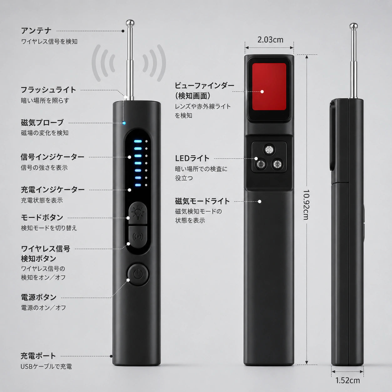 PACKS SCAN 隠しカメラ検知器